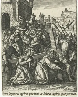 Kruisdraging by Adriaen Collaert
