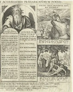 Mozes met de Tien Geboden by Adriaen Collaert