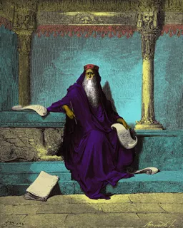 King Solomon in Old Age by Anonymous (19th-century engraver)