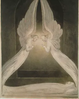 Christ in the Sepulchre, Guarded by Angels by William Blake