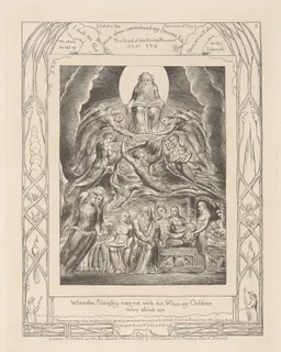 Satan before the Throne of God by William Blake