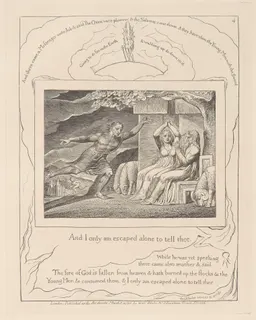 The Messengers Tell Job of His Misfortunes by William Blake