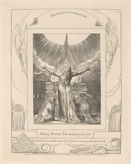 Job's Sacrifice by William Blake