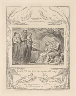 Every One also Gave Him a Piece of Money by William Blake