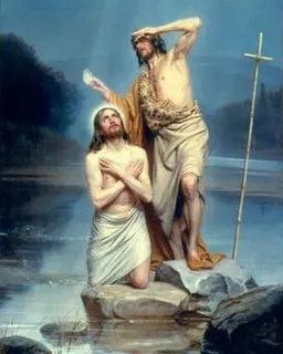 The Baptism of Christ by Carl Heinrich Bloch