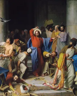 Casting Out the Money Changers by Carl Heinrich Bloch
