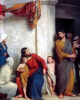 Suffer the Children by Carl Heinrich Bloch