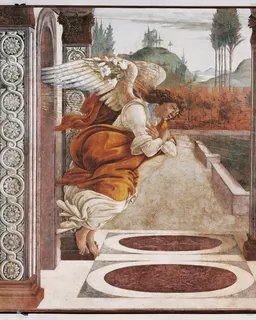 The Annunciation (Uffizi, 1481) by Botticelli