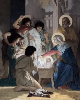 The Adoration of the Shepherds by William-Adolphe Bouguereau