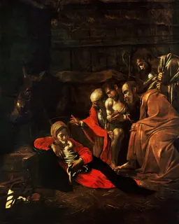 Adoration of the Shepherds by Michelangelo Merisi da Caravaggio