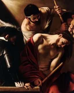 The Crowning with Thorns by Michelangelo Merisi da Caravaggio