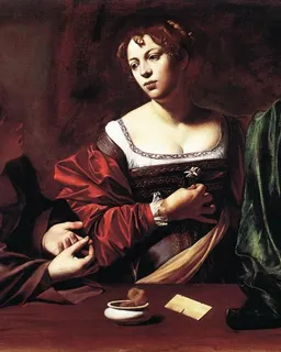 Martha and Mary Magdalene by Michelangelo Merisi da Caravaggio