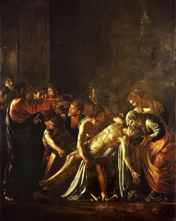 The Raising of Lazarus by Michelangelo Merisi da Caravaggio