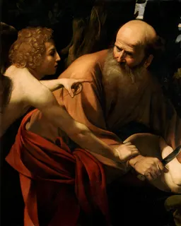 Sacrifice of Isaac by Michelangelo Merisi da Caravaggio