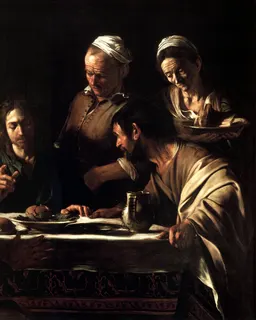 Supper at Emmaus (Brera) by Michelangelo Merisi da Caravaggio