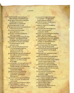 Codex Amiatinus, 1 Chronicles 10 (canvas 541) by Master of the Codex Amiatinus (Monkwearmouth-Jarrow scriptorium)