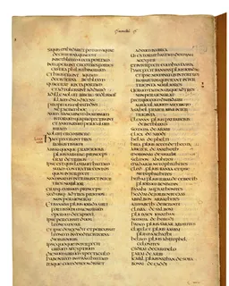 Codex Amiatinus, 1 Chronicles 12 (canvas 544) by Master of the Codex Amiatinus (Monkwearmouth-Jarrow scriptorium)