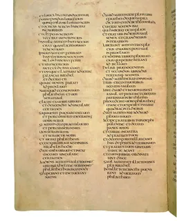 Codex Amiatinus, 1 Kings 10 (canvas 468) by Master of the Codex Amiatinus (Monkwearmouth-Jarrow scriptorium)