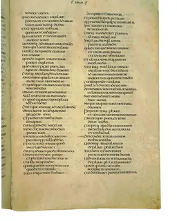 Codex Amiatinus, 1 Samuel 28 (canvas 411) by Master of the Codex Amiatinus (Monkwearmouth-Jarrow scriptorium)