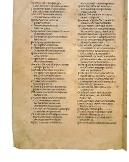 Codex Amiatinus, 2 John 1 (canvas 2018) by Master of the Codex Amiatinus (Monkwearmouth-Jarrow scriptorium)