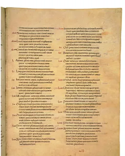Codex Amiatinus, 2 Samuel 14 (canvas 437) by Master of the Codex Amiatinus (Monkwearmouth-Jarrow scriptorium)
