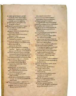 Codex Amiatinus, 3 John 1 (canvas 2019) by Master of the Codex Amiatinus (Monkwearmouth-Jarrow scriptorium)
