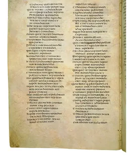 Codex Amiatinus, Deuteronomy 12 (canvas 258) by Master of the Codex Amiatinus (Monkwearmouth-Jarrow scriptorium)