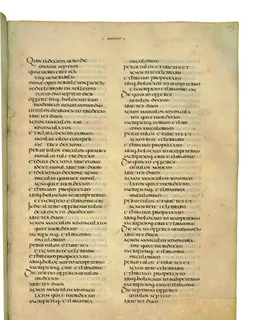 Codex Amiatinus, Deuteronomy 23 (canvas 275) by Master of the Codex Amiatinus (Monkwearmouth-Jarrow scriptorium)