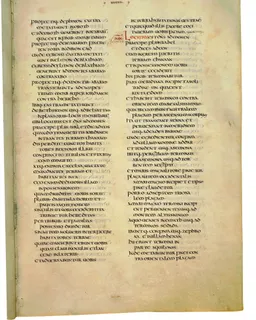 Codex Amiatinus, Deuteronomy 28 (canvas 283) by Master of the Codex Amiatinus (Monkwearmouth-Jarrow scriptorium)