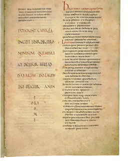 Codex Amiatinus, Deuteronomy 32 (canvas 289) by Master of the Codex Amiatinus (Monkwearmouth-Jarrow scriptorium)