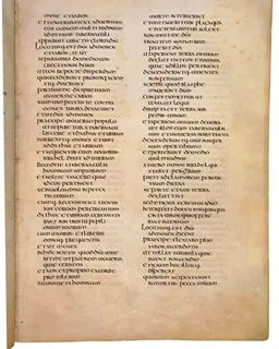 Codex Amiatinus, Deuteronomy 9 (canvas 253) by Master of the Codex Amiatinus (Monkwearmouth-Jarrow scriptorium)