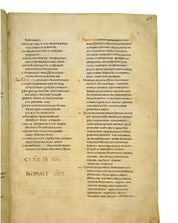 Codex Amiatinus, Exodus 11 (canvas 97) by Master of the Codex Amiatinus (Monkwearmouth-Jarrow scriptorium)