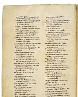 Codex Amiatinus, Genesis 24 (canvas 40) by Master of the Codex Amiatinus (Monkwearmouth-Jarrow scriptorium)