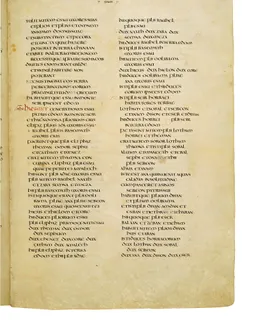 Codex Amiatinus, Genesis 44 (canvas 71) by Master of the Codex Amiatinus (Monkwearmouth-Jarrow scriptorium)