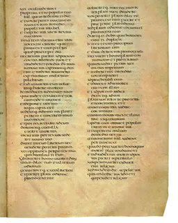 Codex Amiatinus, Joshua 20 (canvas 323) by Master of the Codex Amiatinus (Monkwearmouth-Jarrow scriptorium)