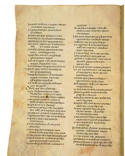 Codex Amiatinus, Judges 16 (canvas 354) by Master of the Codex Amiatinus (Monkwearmouth-Jarrow scriptorium)