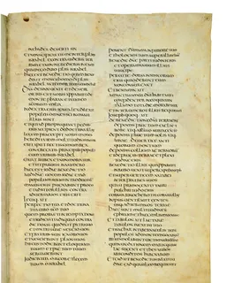Codex Amiatinus, Judges 9 (canvas 343) by Master of the Codex Amiatinus (Monkwearmouth-Jarrow scriptorium)
