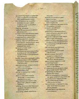 Codex Amiatinus, Leviticus 26 (canvas 182) by Master of the Codex Amiatinus (Monkwearmouth-Jarrow scriptorium)