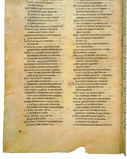 Codex Amiatinus, Leviticus 27 (canvas 184) by Master of the Codex Amiatinus (Monkwearmouth-Jarrow scriptorium)