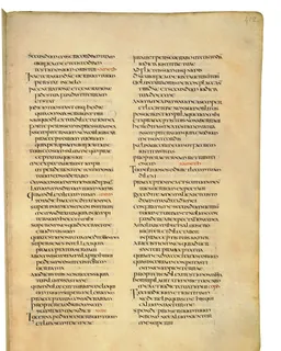 Codex Amiatinus, Psalms 21 (canvas 821) by Master of the Codex Amiatinus (Monkwearmouth-Jarrow scriptorium)