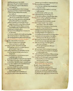 Codex Amiatinus, Psalms 27 (canvas 831) by Master of the Codex Amiatinus (Monkwearmouth-Jarrow scriptorium)