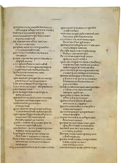 Codex Amiatinus, Psalms 39 (canvas 849) by Master of the Codex Amiatinus (Monkwearmouth-Jarrow scriptorium)