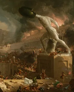 The Course of Empire — Destruction by Thomas Cole