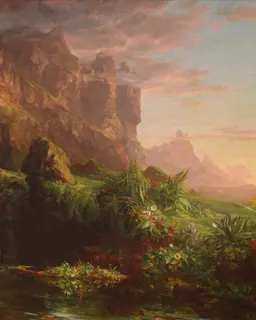 The Voyage of Life — Childhood by Thomas Cole
