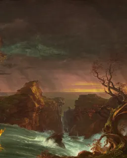 The Voyage of Life — Manhood by Thomas Cole