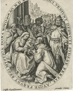 Aanbidding door de koningen by Crispijn van de Passe