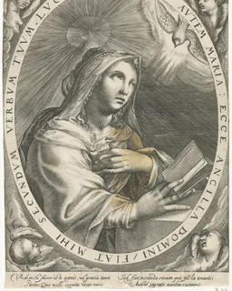 Annunciatie (Maagd Maria) by Crispijn van de Passe