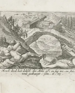 De aarde na de zondvloed by Crispijn van de Passe