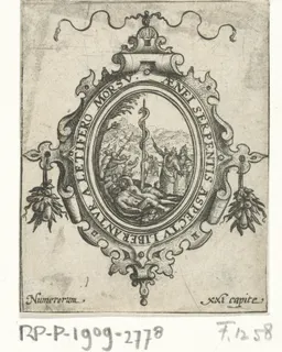 Mozes en de koperen slang by Crispijn van de Passe