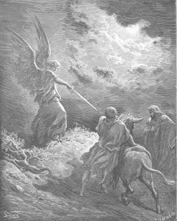 An Angel Appears to Balaam by Gustave Doré